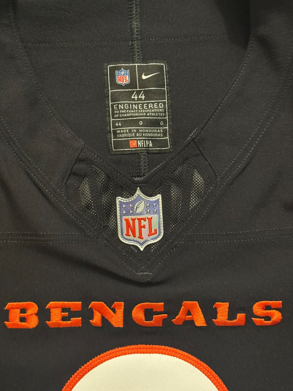 Joe Burrow Cincinnati Bengals Jersey #9 Nike Vapor FUSE Elite Black Size 44 (L) NFL