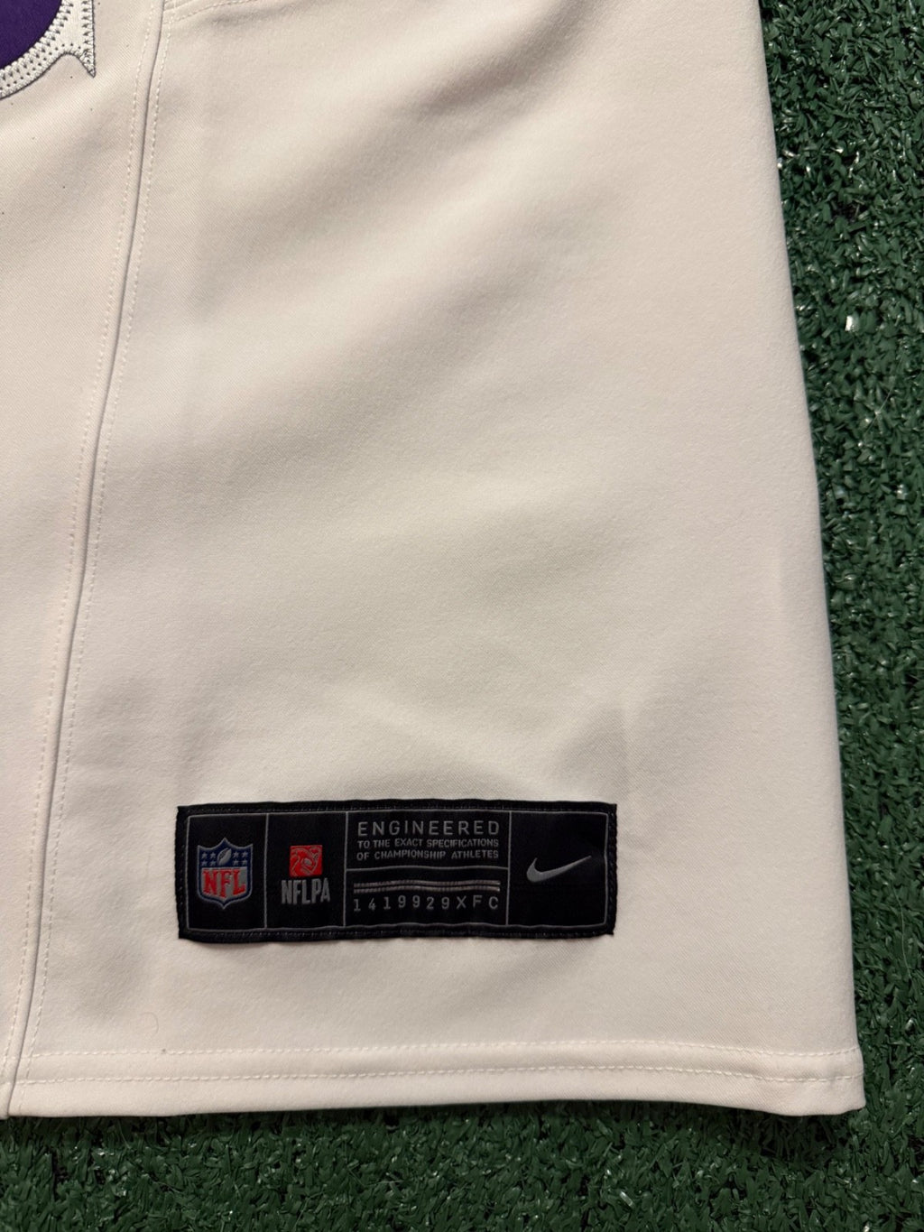 Justin Jefferson Minnesota Vikings Jersey #18 Nike Vapor FUSE Elite White Size 44 (Large) NFL