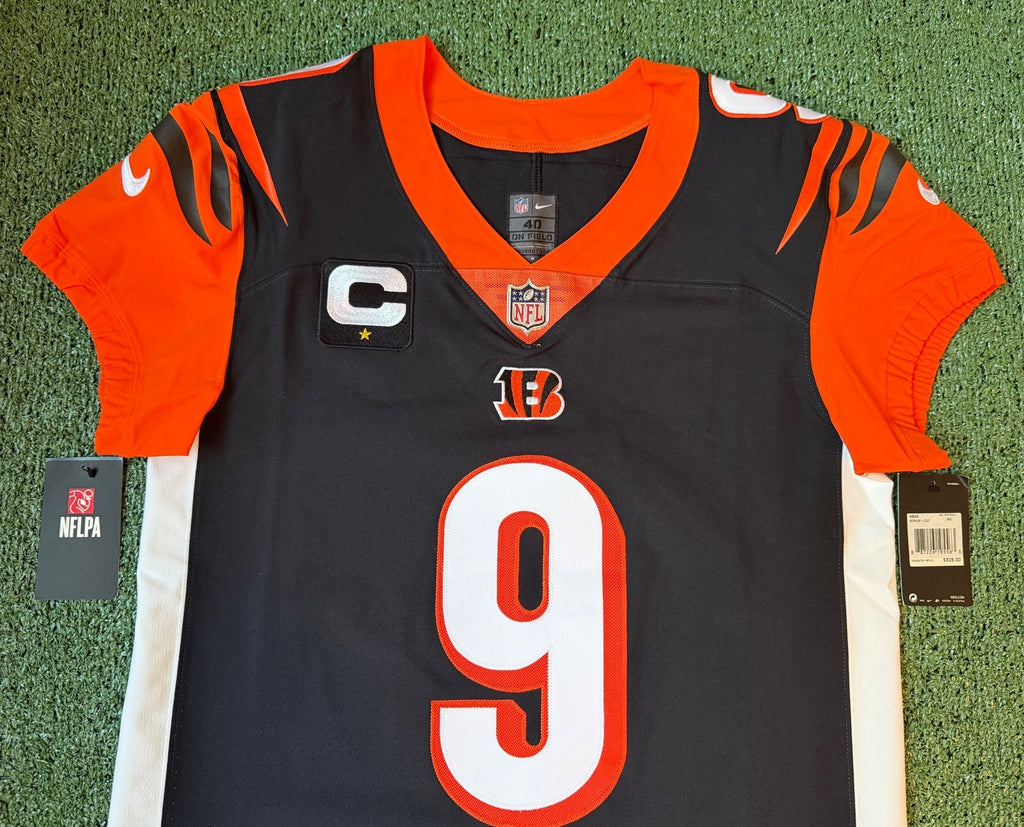 Joe Burrow Cincinnati Bengals Jersey #9 Nike Vapor Elite Black Size 40 (M) NFL