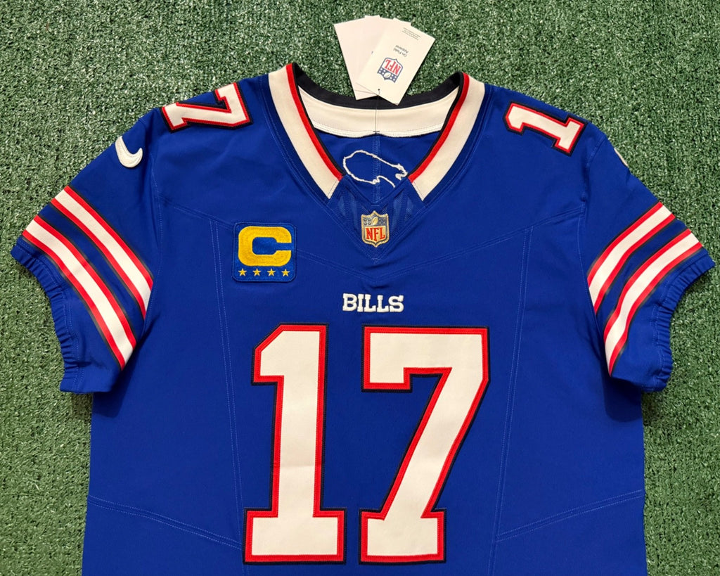 Josh Allen Buffalo Bills Jersey #17 Nike Vapor Fuse Elite Blue Size 44 (L) NFL