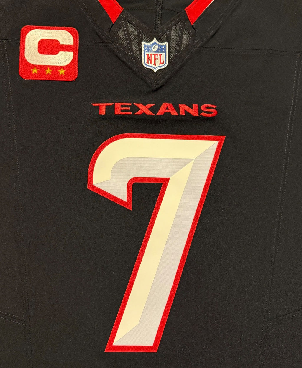 CJ Stroud Houston Texans Jersey #7 Nike Vapor Fuse Elite Navy Size 40 (M) NFL