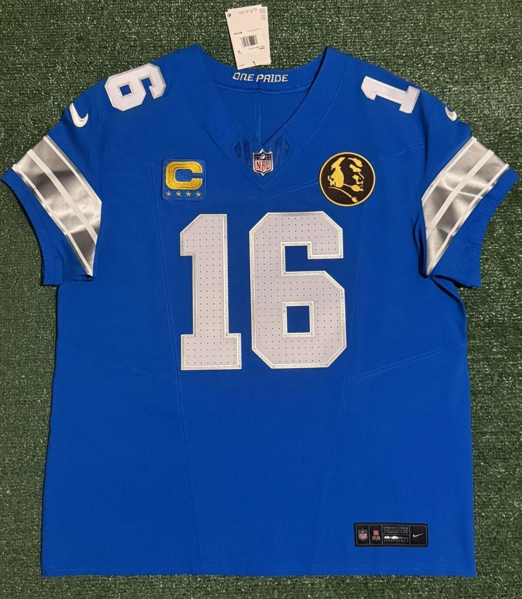 Jared Goff Detroit Lions Jersey #16  Nike Vapor FUSE Elite Blue Size 48 (XL) NFL