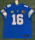 Jared Goff Detroit Lions Jersey #16  Nike Vapor FUSE Elite Blue Size 48 (XL) NFL