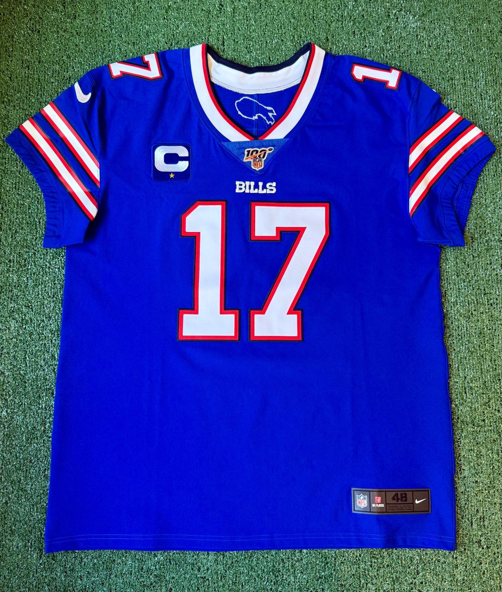 Josh Allen Buffalo Bills Jersey #17 Nike Vapor Elite Blue Size 48 (XL) NFL
