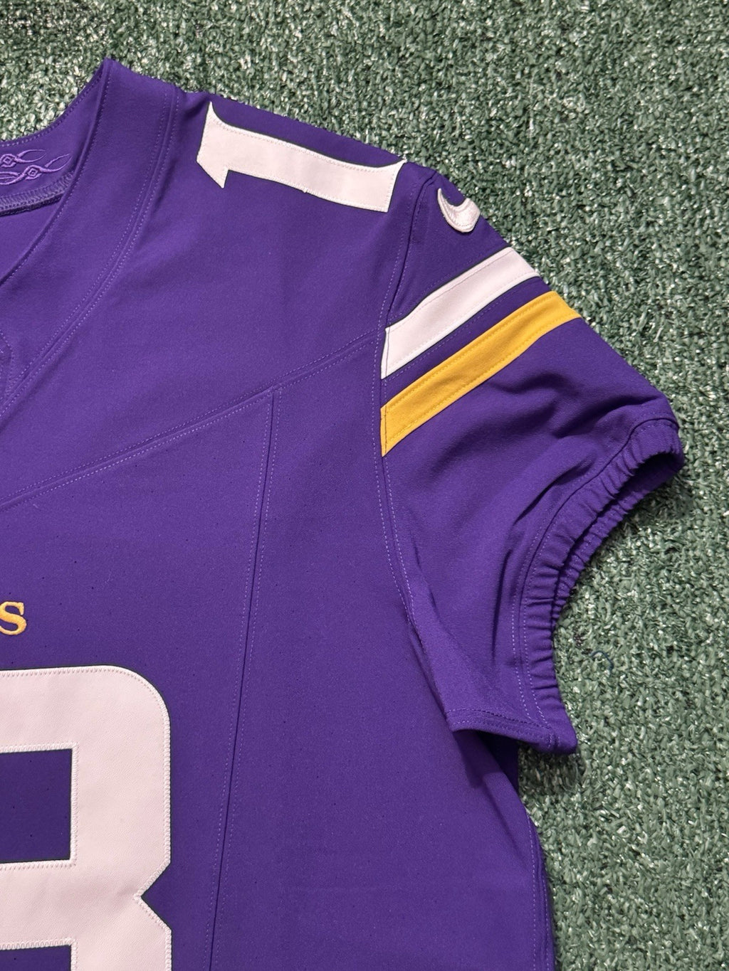 Justin Jefferson Minnesota Vikings Jersey #18 Nike Vapor FUSE Elite Purple Size 44 (Large) NFL