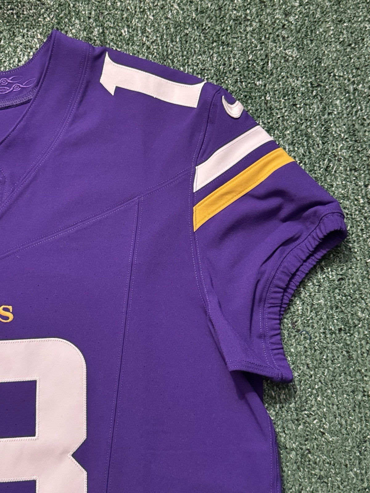 Justin Jefferson Minnesota Vikings Jersey #18 Nike Vapor FUSE Elite Purple Size 44 (Large) NFL