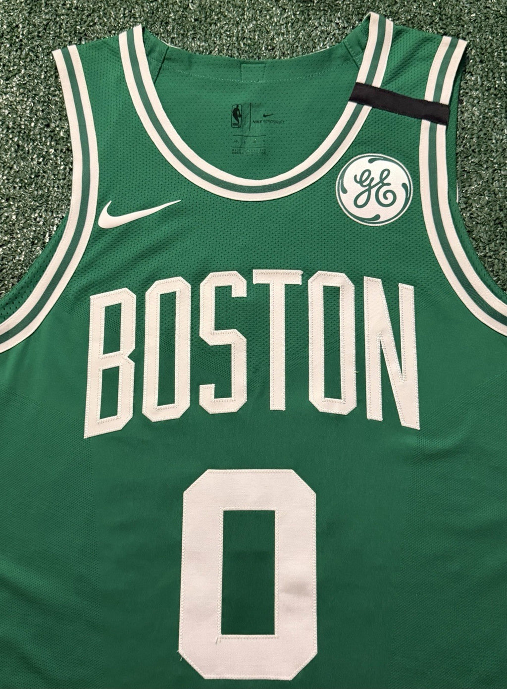 Jayson Tatum Boston Celtics Jersey #0 Nike Aeroswift Authentic Green Size 48 (Large) NBA