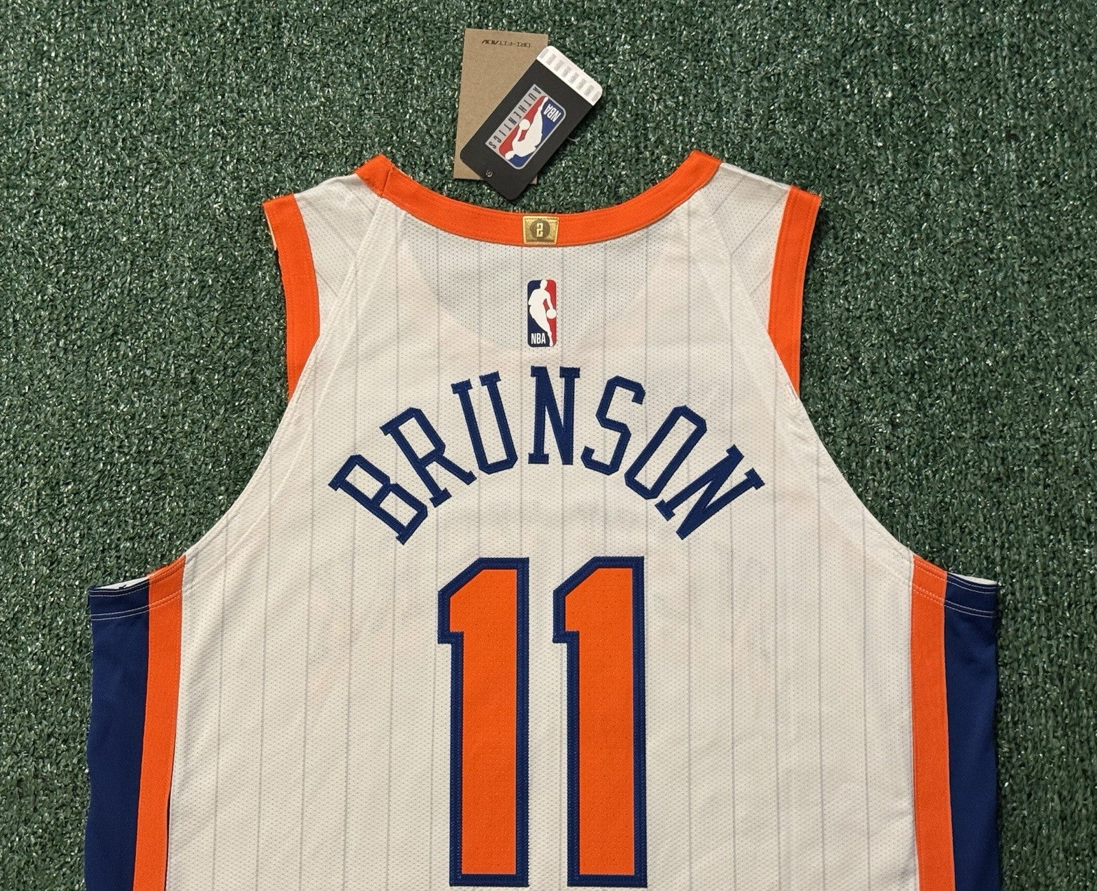 Jalen Brunson New York Knicks Jersey #11 Nike ADV Authentic White Size 48 (L) NBA