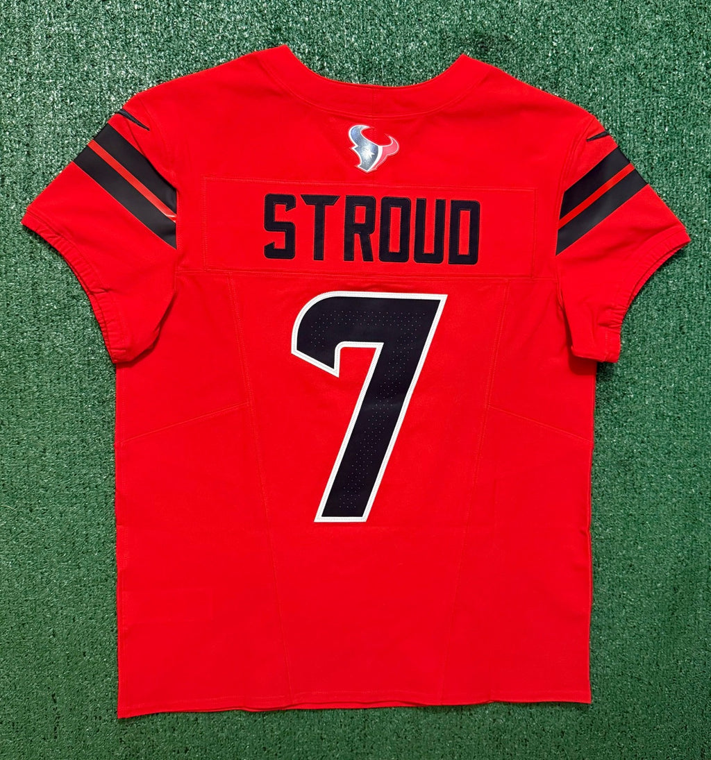 CJ Stroud Houston Texans Jersey #7 Nike Vapor Fuse Elite Red Size 44 (L) NFL