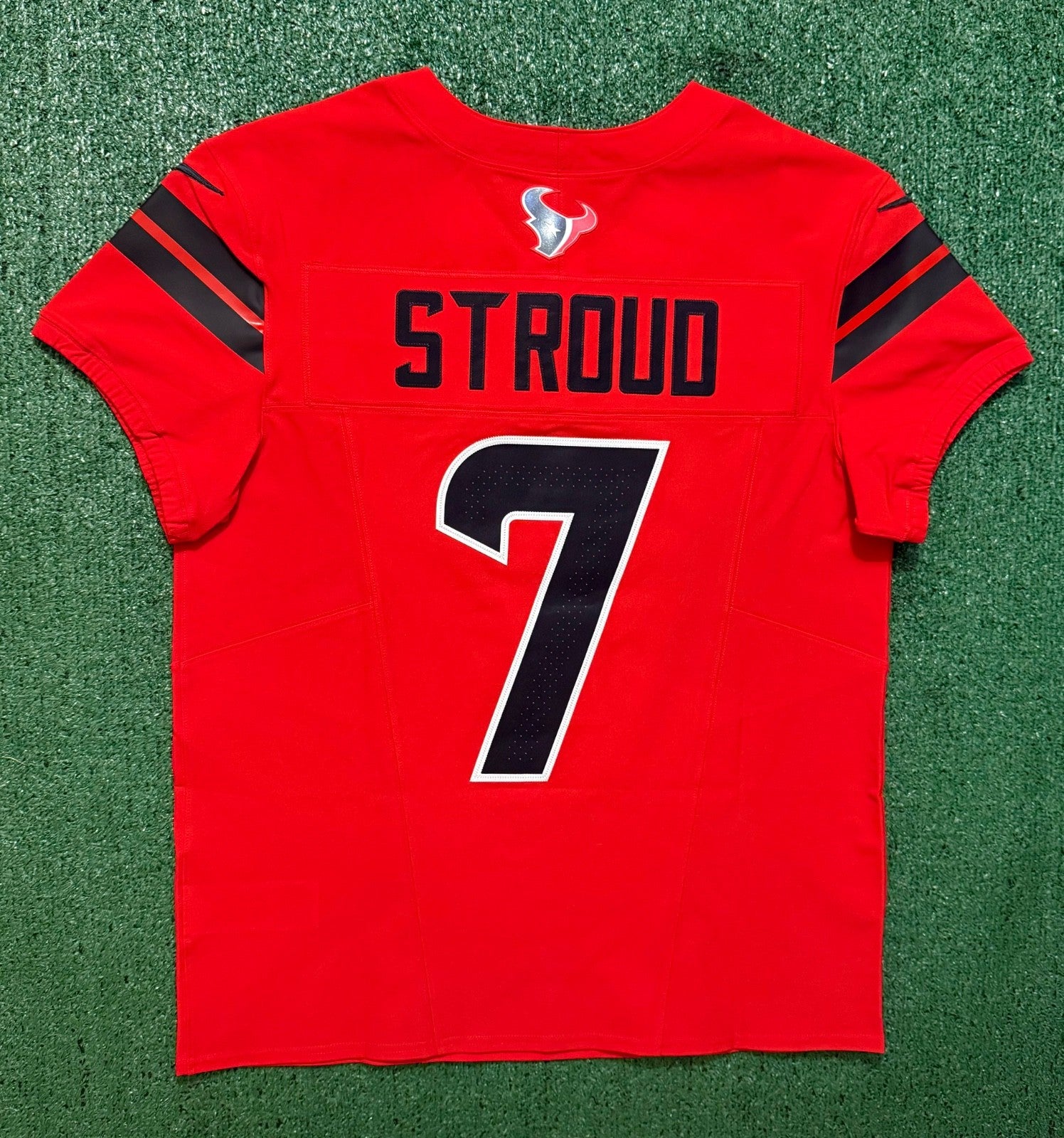 CJ Stroud Houston Texans Jersey #7 Nike Vapor Fuse Elite Red Size 44 (L) NFL