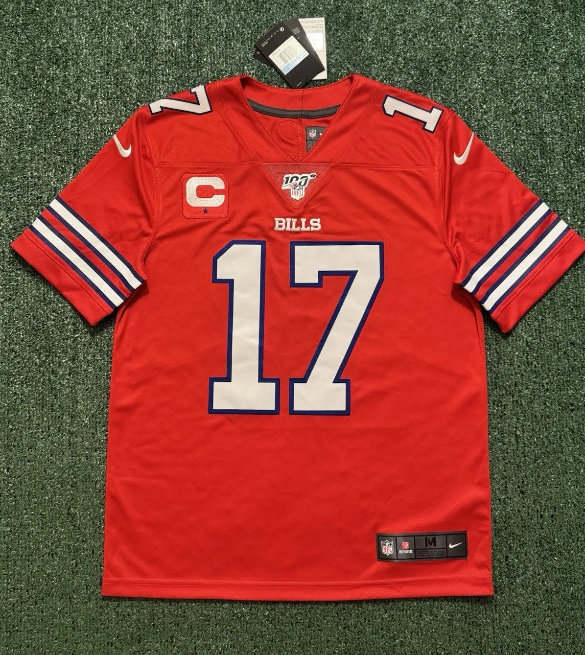 Josh Allen Buffalo Bills Jersey #17 Nike Vapor Limited Red Size M NFL