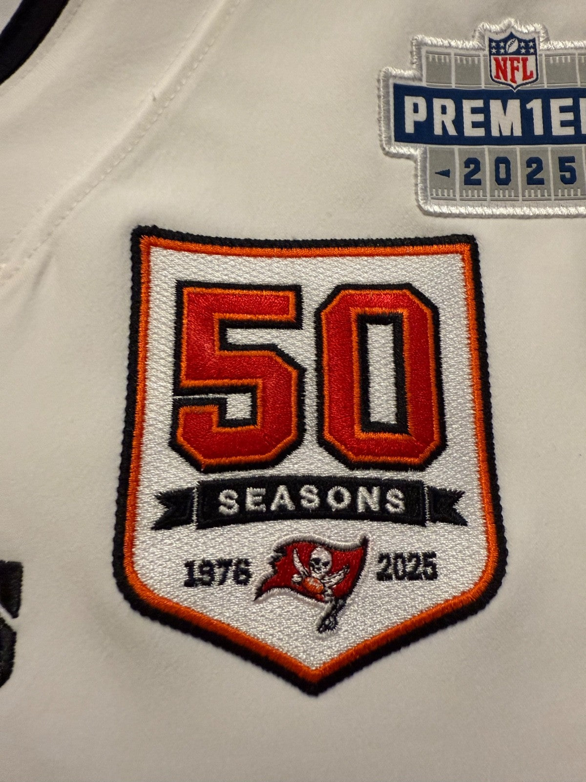 Emeka Egbuka Tampa Bay Buccaneers Jersey #2 Nike Vapor Elite White Size 48 (XL) NFL