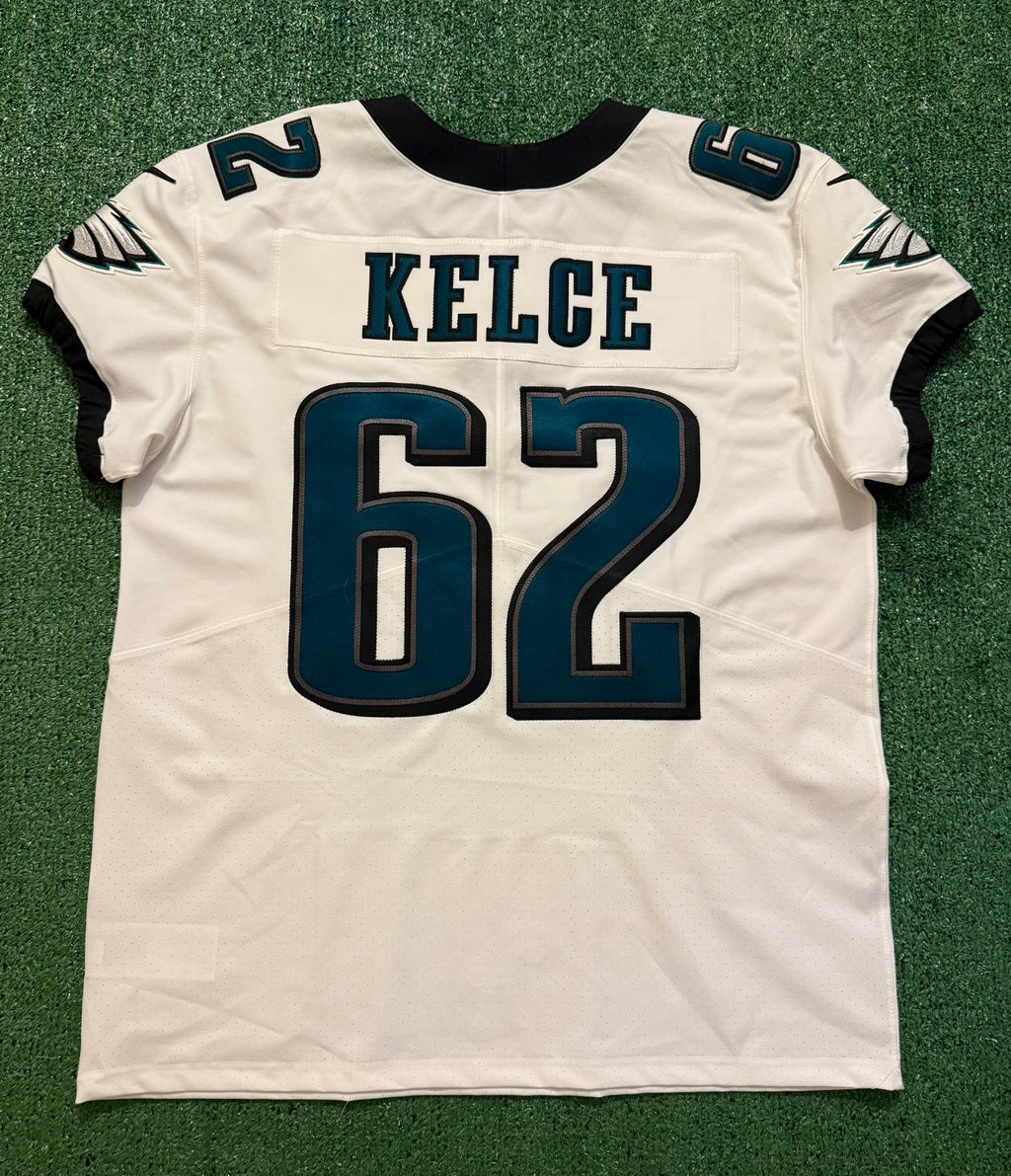 Jason Kelce Philadelphia Eagles Jersey #62 Nike Vapor Elite White Size 48 (XL) NFL