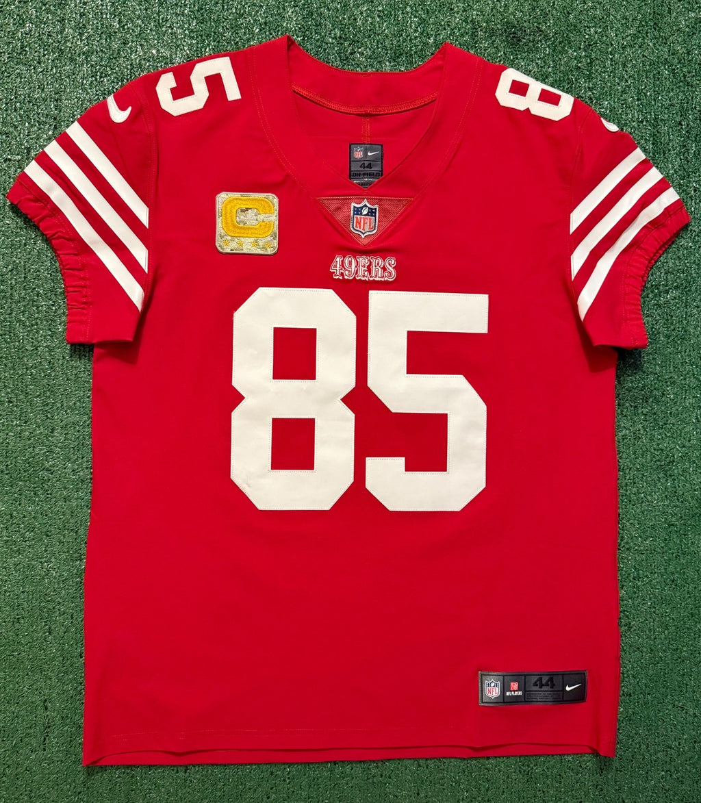 George Kittle San Francisco 49ers  Jersey #85 Nike Vapor Elite red Size 44 (Large) NFL