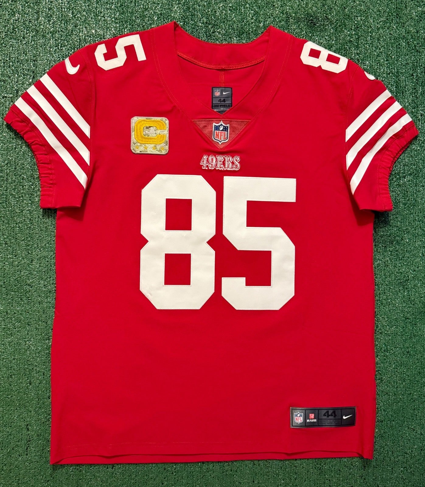 George Kittle San Francisco 49ers  Jersey #85 Nike Vapor Elite red Size 44 (Large) NFL
