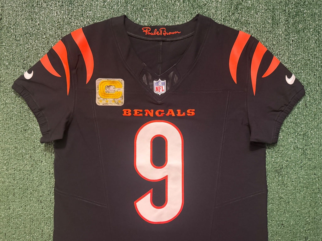 Joe Burrow Cincinnati Bengals Jersey #9 Nike Vapor FUSE Elite Black Size 40 (M) NFL