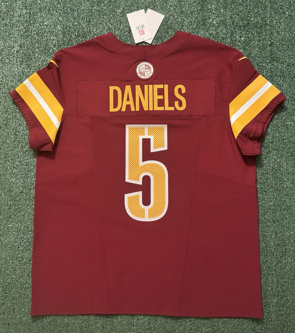 Jayden Daniels Washington Commanders Jersey #5 Nike Vapor Fuse Elite red size 48 (XL) NFL