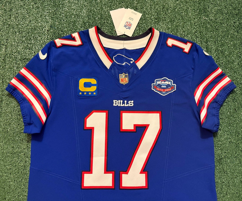 Josh Allen Buffalo Bills Jersey #17 Nike Vapor Fuse Elite Blue Size 44 (L) NFL