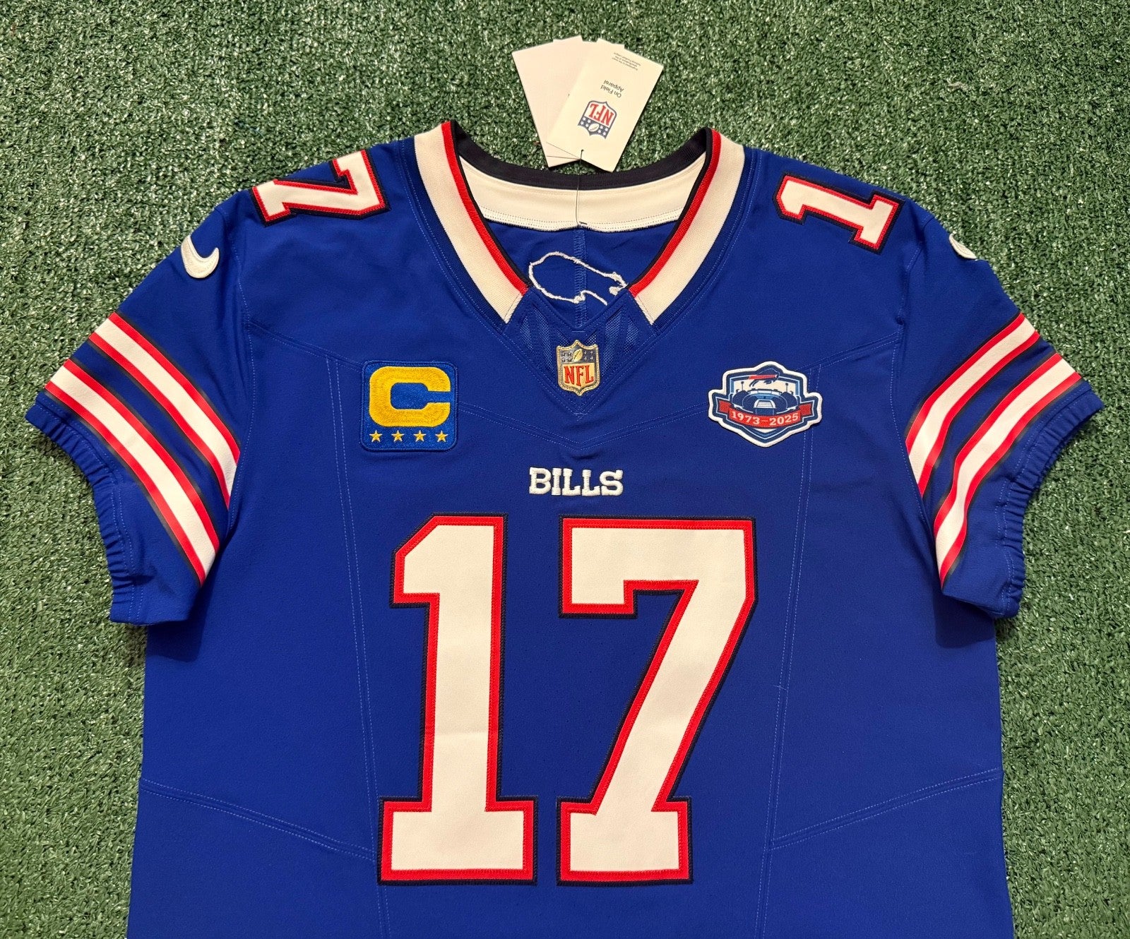 Josh Allen Buffalo Bills Jersey #17 Nike Vapor Fuse Elite Blue Size 44 (L) NFL