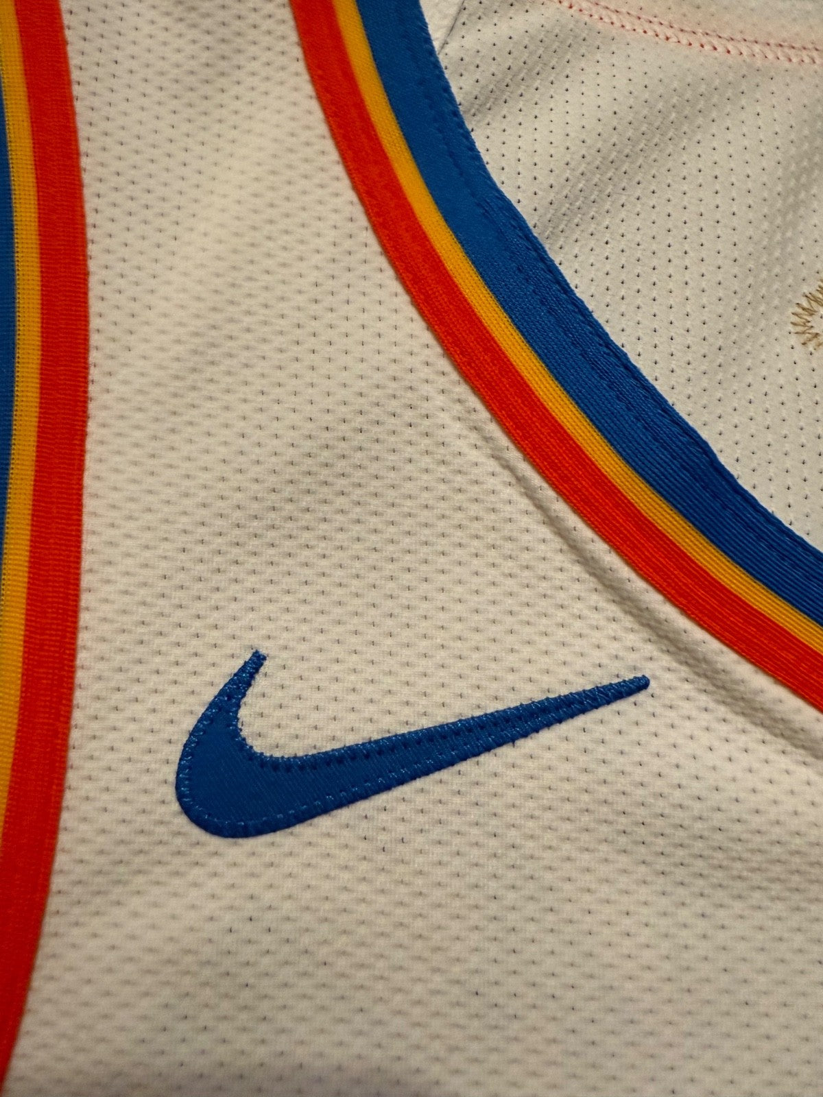 Chet Holmgren Oklahoma City Thunder Jersey #7 Nike ADV Authentic White Size 48 (L) NBA