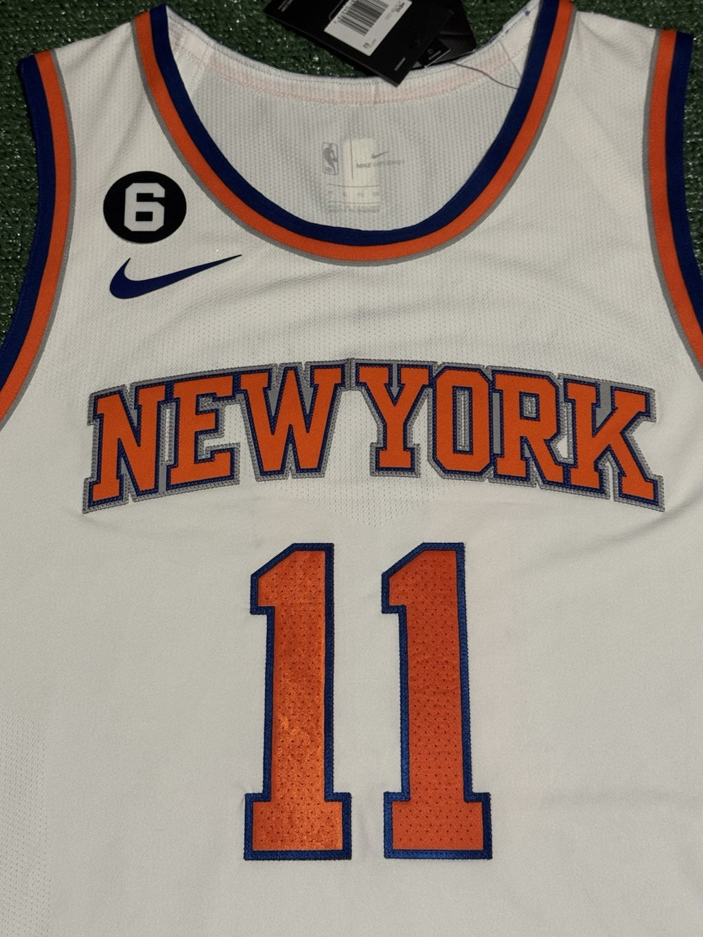 Jalen Brunson New York Knicks Jersey #11 Nike VaporKnit Authentic White Size 52 (XL) NBA