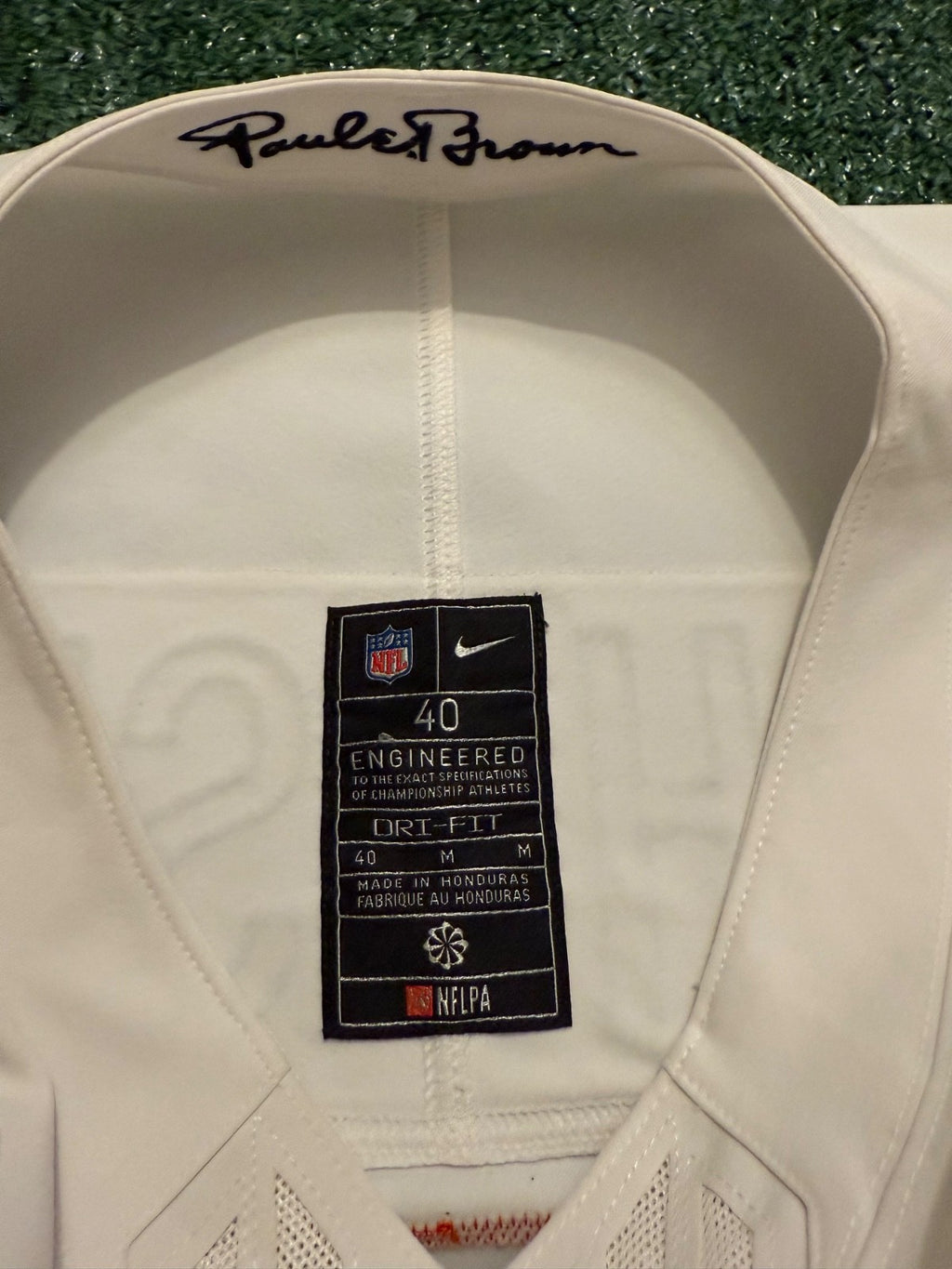 Ja'Marr Chase Cincinnati Bengals Jersey #1 Nike Vapor Fuse Elite White Size 40 (M) NFL