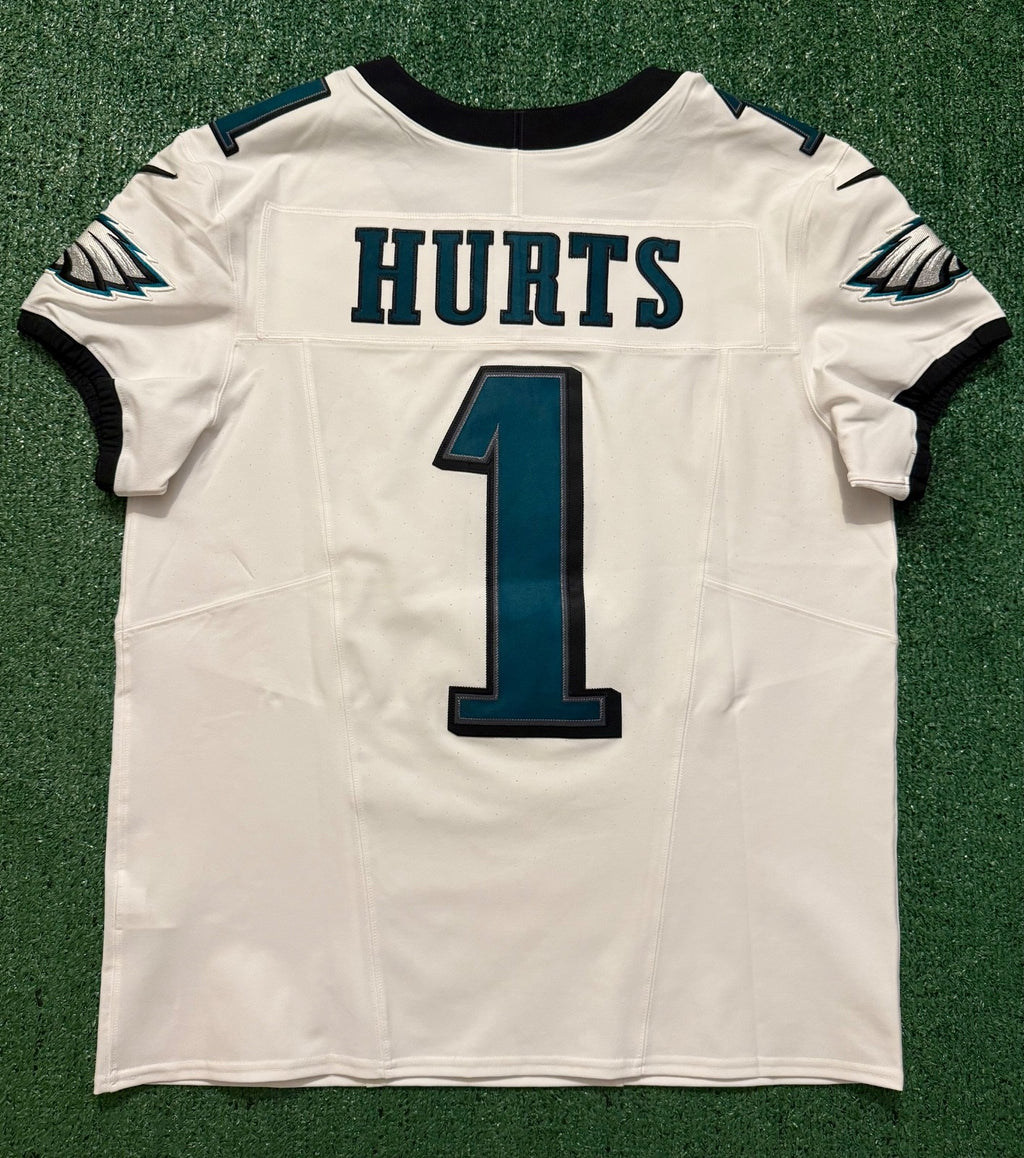 Jalen Hurts Philadelphia Eagles Jersey #1 Nike Vapor FUSE Elite White size 44 (Large) NFL