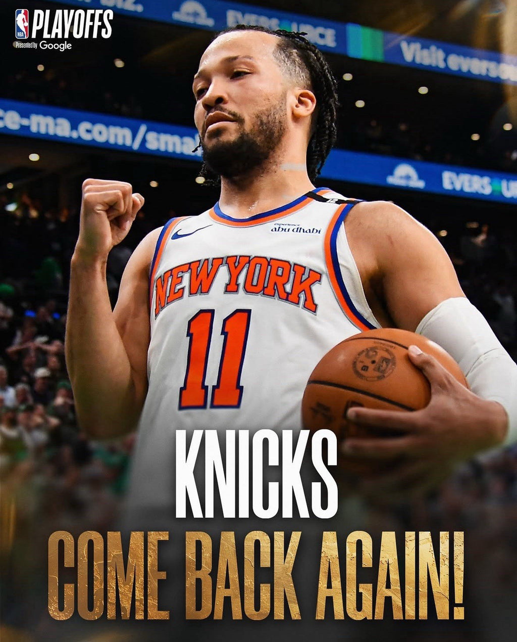 Jalen Brunson New York Knicks Jersey #11 Nike VaporKnit Authentic White Size 52 (XL) NBA