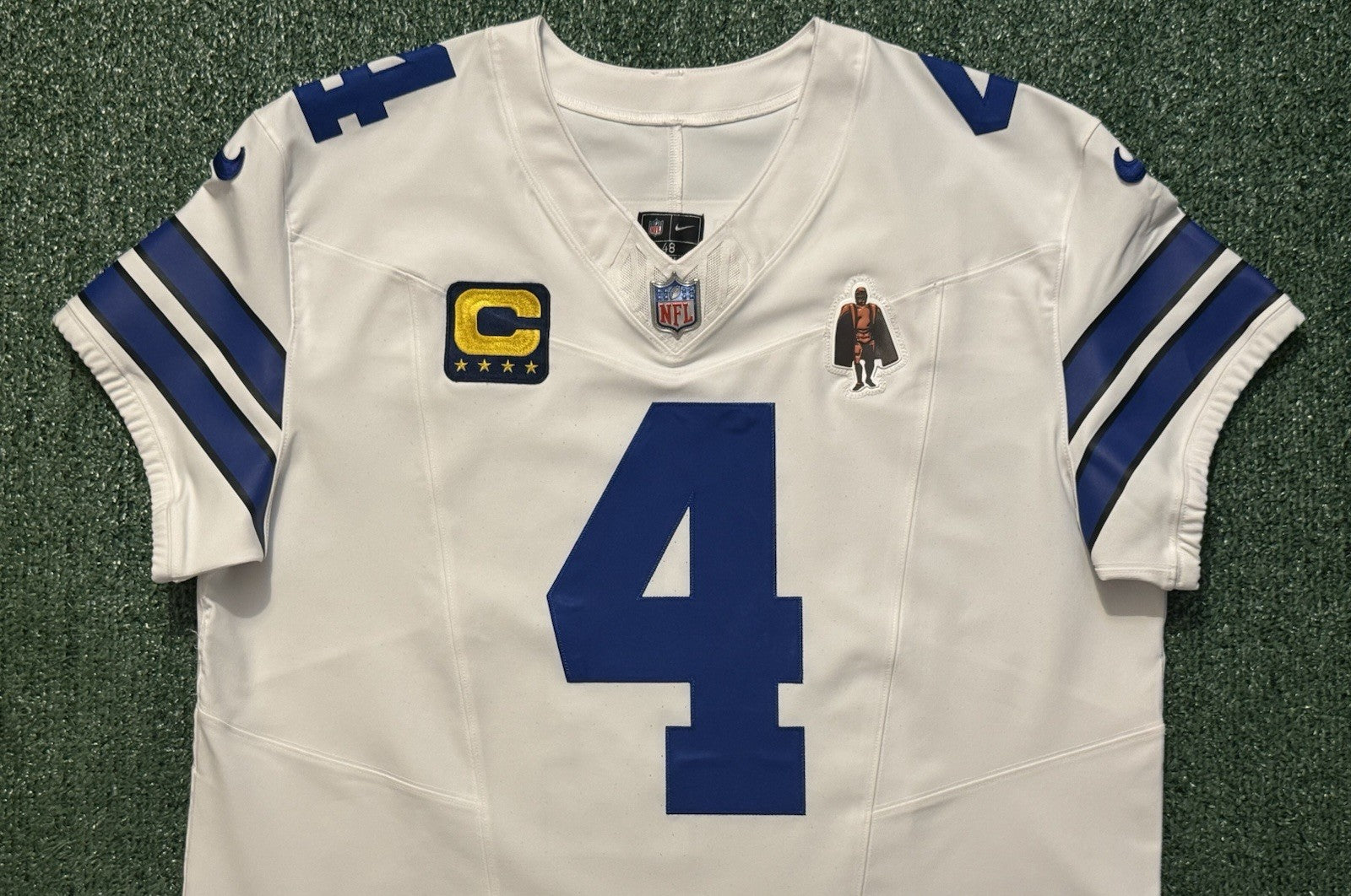 Dak Prescott Dallas Cowboys Jersey #4 Nike Vapor FUSE Elite White Size 48 (XL) NFL