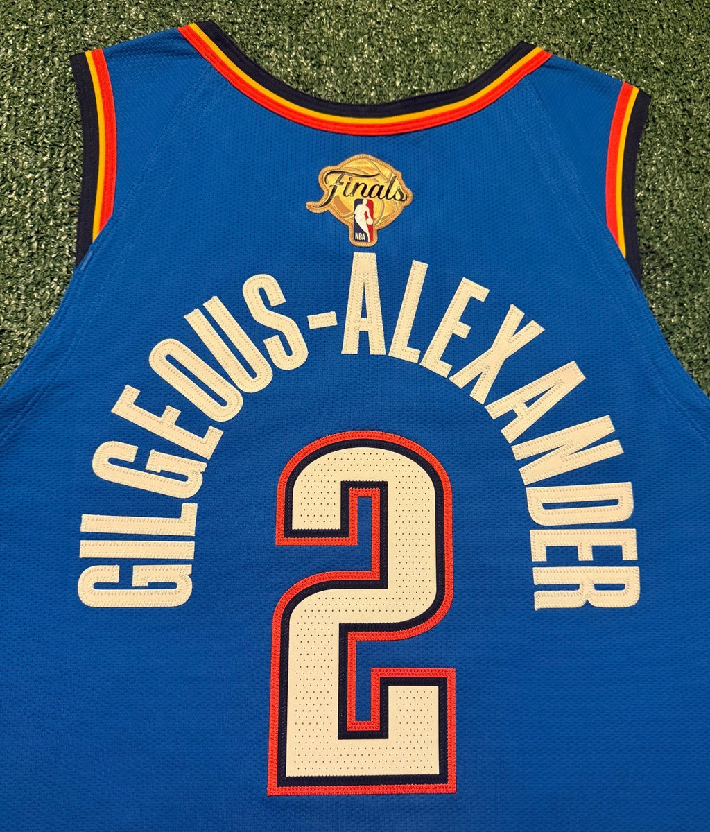 Shai Gilgeous-Alexander Oklahoma City Thunder Jersey #2 Nike ADV Authentic Blue Size 52 (XL) NBA
