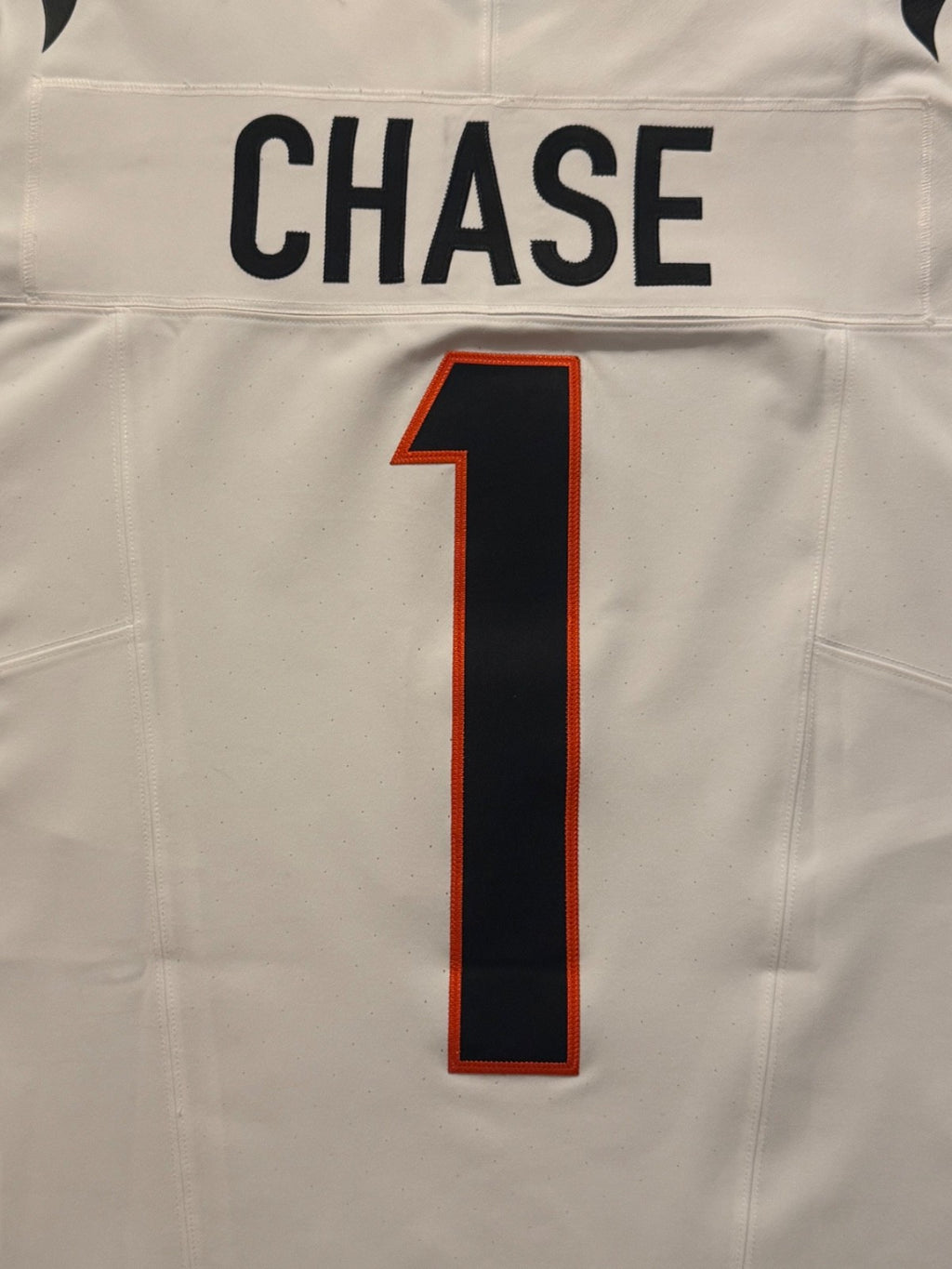 Ja'Marr Chase Cincinnati Bengals Jersey #1 Nike Vapor Fuse Elite White Size 44 (L) NFL