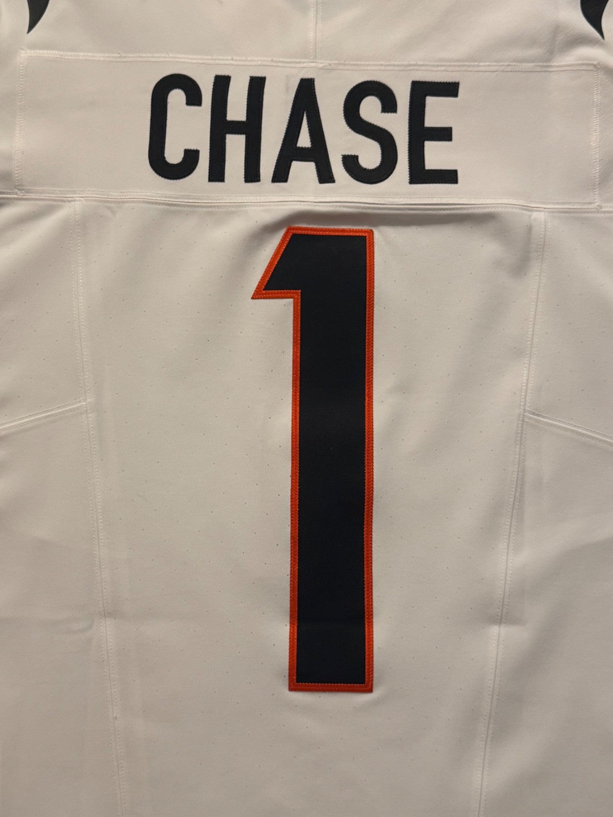 Ja'Marr Chase Cincinnati Bengals Jersey #1 Nike Vapor Fuse Elite White Size 44 (L) NFL