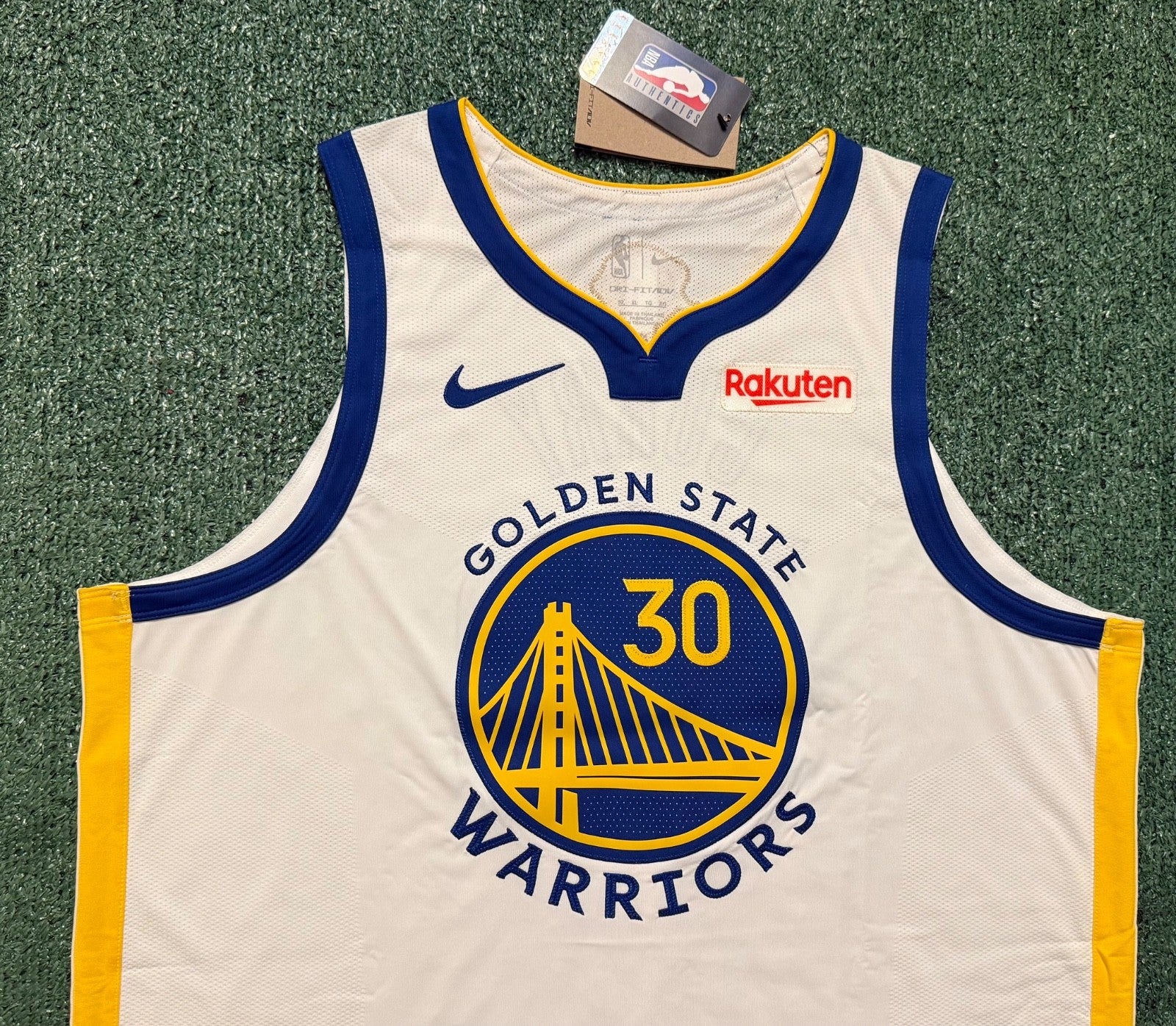 Steph Curry Golden State Warriors Jersey #30 Nike ADV Authentic White Size 52 (XL) NBA