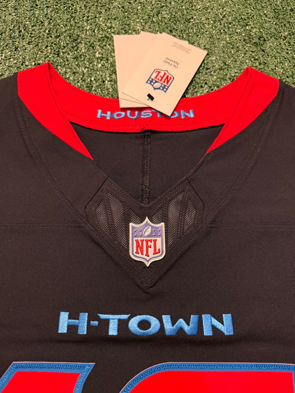 Nico Collins Houston Texans Jersey #12 Nike Vapor Fuse Elite Navy Size 44 (L) NFL