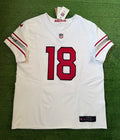 Marvin Harrison Jr Arizona Cardinals Jersey #18 Nike Vapor FUSE Elite White Size 44 (Large) NFL