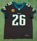 Saquon Barkley Philadelphia Eagles Jersey #26 Nike Vapor FUSE Elite Black Size 44 (Large) NFL