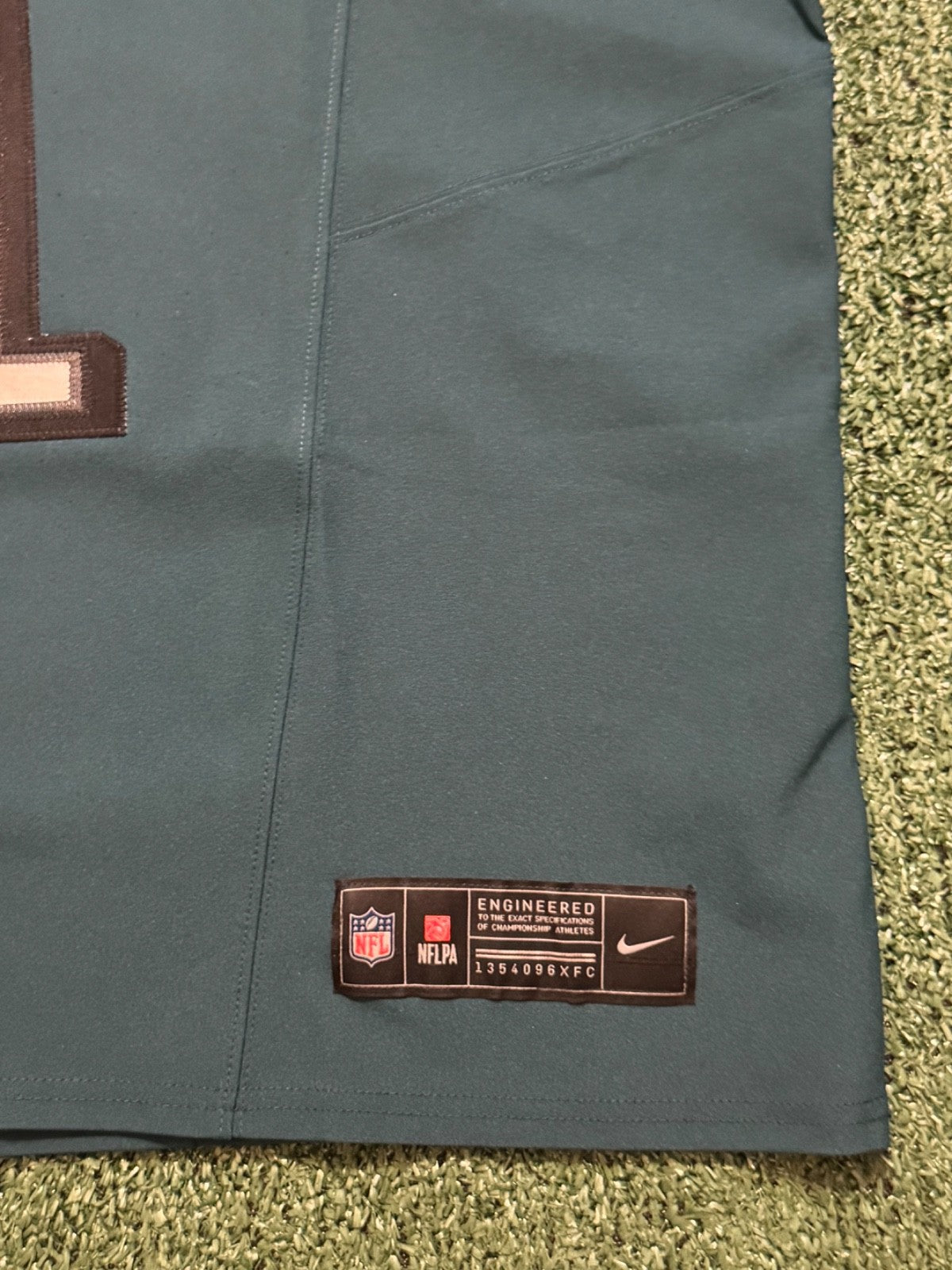 Jalen Hurts Philadelphia Eagles Jersey #1 Nike Vapor FUSE Elite Green size 44 (Large) NFL