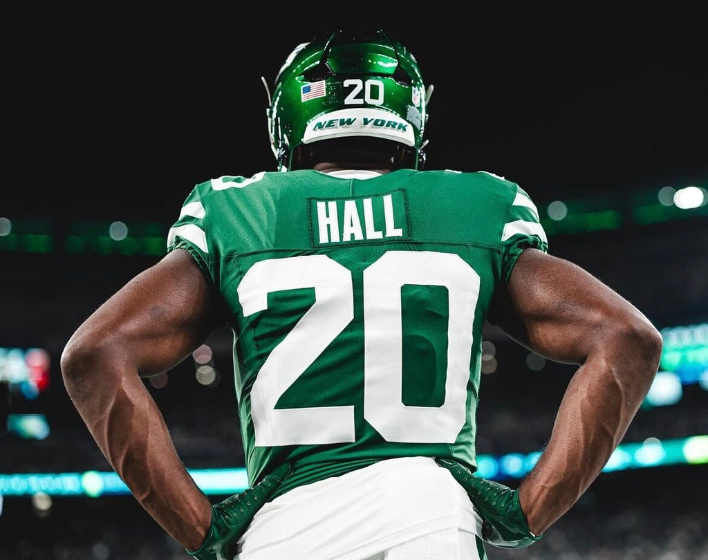 Breece Hall New York Jets Jersey #20 Nike Vapor Fuse Elite Green Size 40 (M) NFL