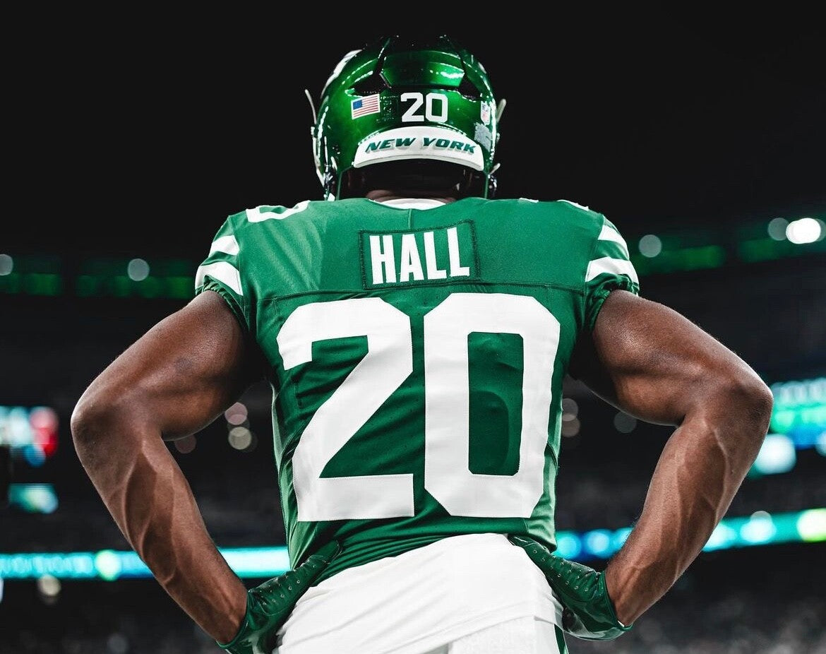 Breece Hall New York Jets Jersey #20 Nike Vapor Fuse Elite Green Size 40 (M) NFL