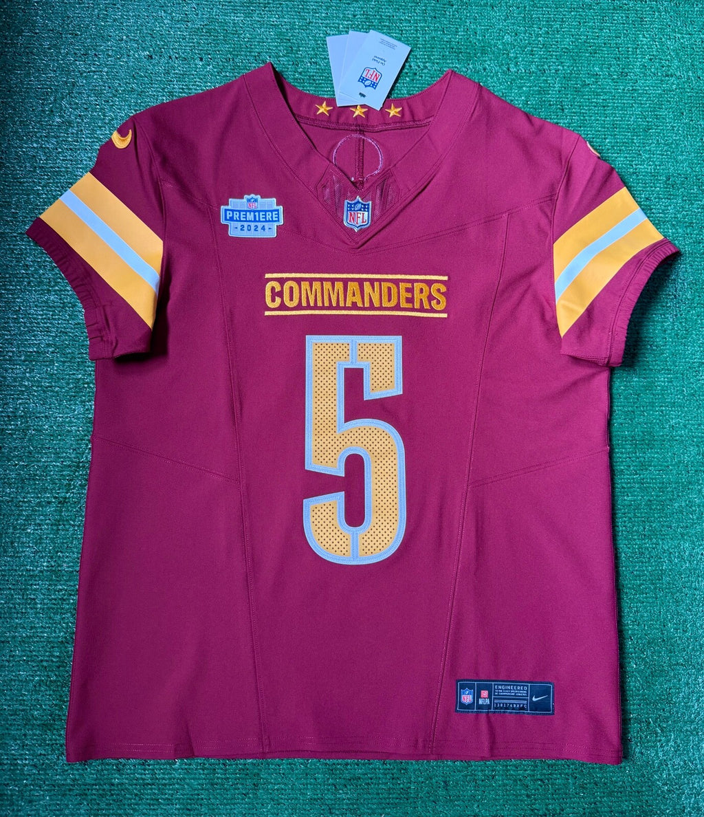 Jayden Daniels Washington Commanders Jersey #5 Nike Vapor Fuse Elite red size 44 (Large) NFL