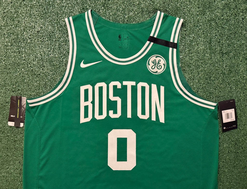 Jayson Tatum Boston Celtics Jersey #0 Nike VaporKnit Authentic Green Size 52 (XL) NBA