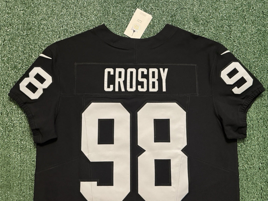 Maxx Crosby Las Vegas Raiders Jersey #98 Nike Vapor Fuse Elite Black Size 48 (XL) NFL
