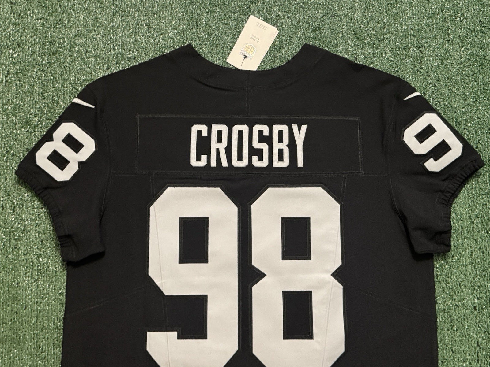 Maxx Crosby Las Vegas Raiders Jersey #98 Nike Vapor Fuse Elite Black Size 48 (XL) NFL