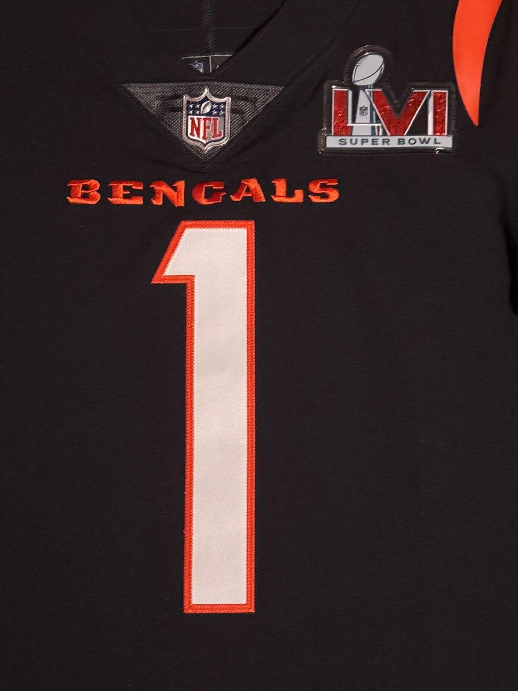 Ja'Marr Chase Cincinnati Bengals Jersey #1 Nike Vapor Elite Black Size 40 (M) NFL
