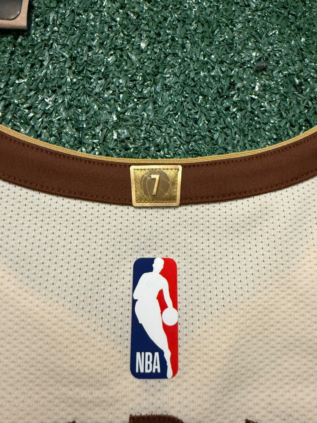 Steph Curry Golden State Warriors Jersey #30 Nike ADV Authentic Tan Size 48 (L) NBA