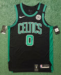 Jayson Tatum Boston Celtics Jersey #0 Nike VaporKnit Authentic Black Size 44 (M) NBA