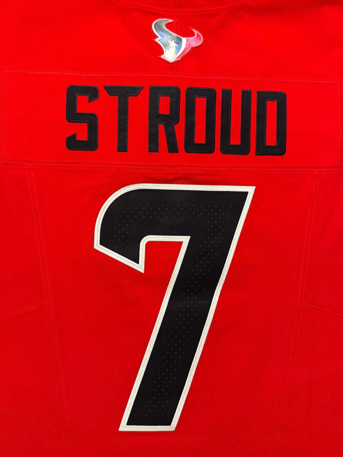 CJ Stroud Houston Texans Jersey #7 Nike Vapor Fuse Elite Red Size 44 (L) NFL