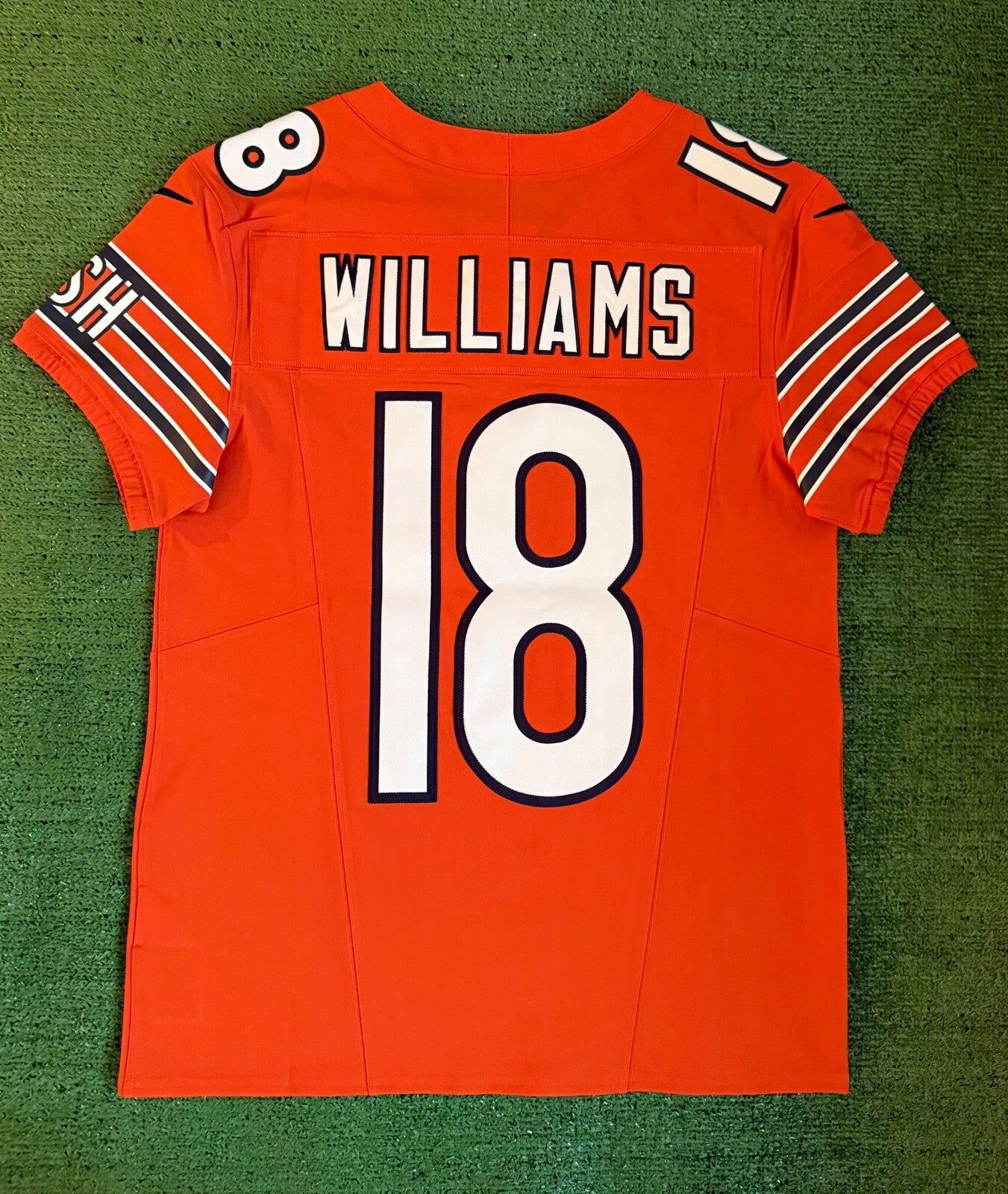 Caleb Williams Chicago Bears Jersey #18 Nike Vapor FUSE Elite Orange Size 40 (Medium) NFL
