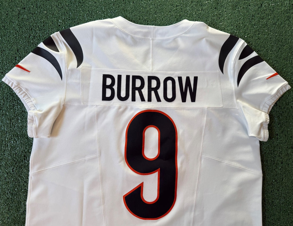 Joe Burrow Cincinnati Bengals Jersey #9 Nike Vapor FUSE Elite White Size 48 (XL) NFL