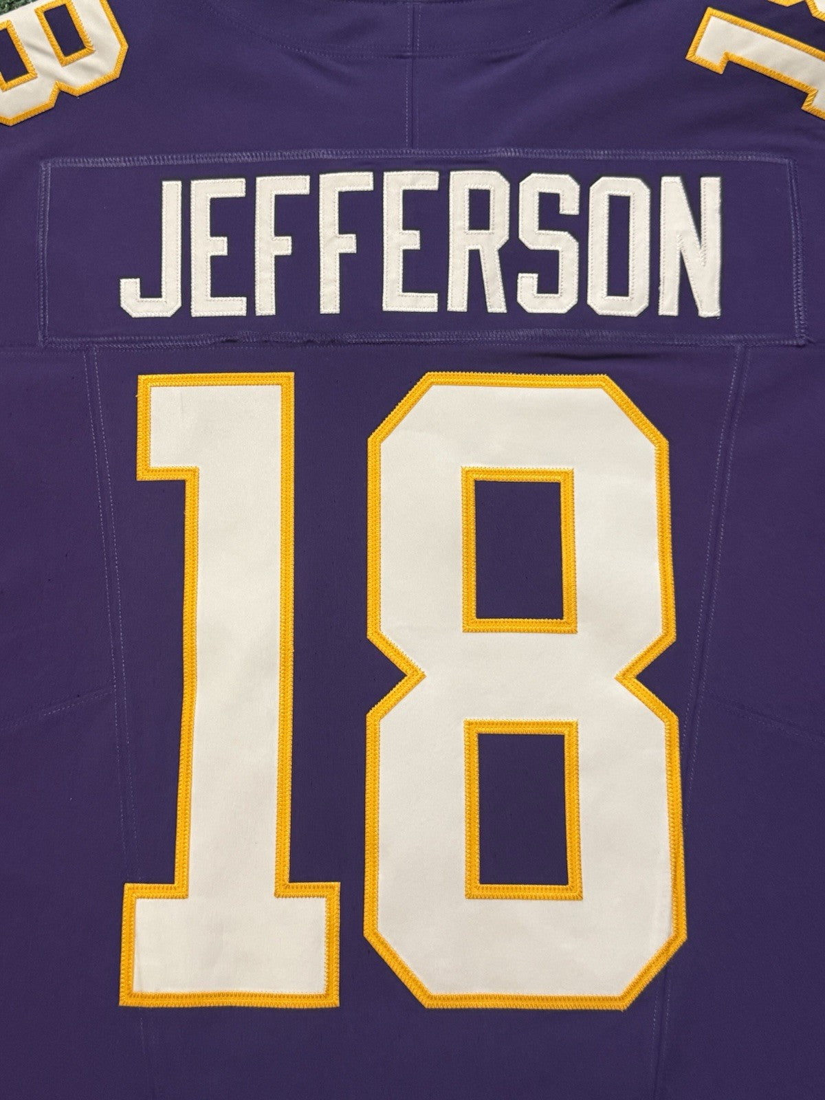 Justin Jefferson Minnesota Vikings Jersey #18 Nike Vapor FUSE Elite Purple Size 48 (XL) NFL